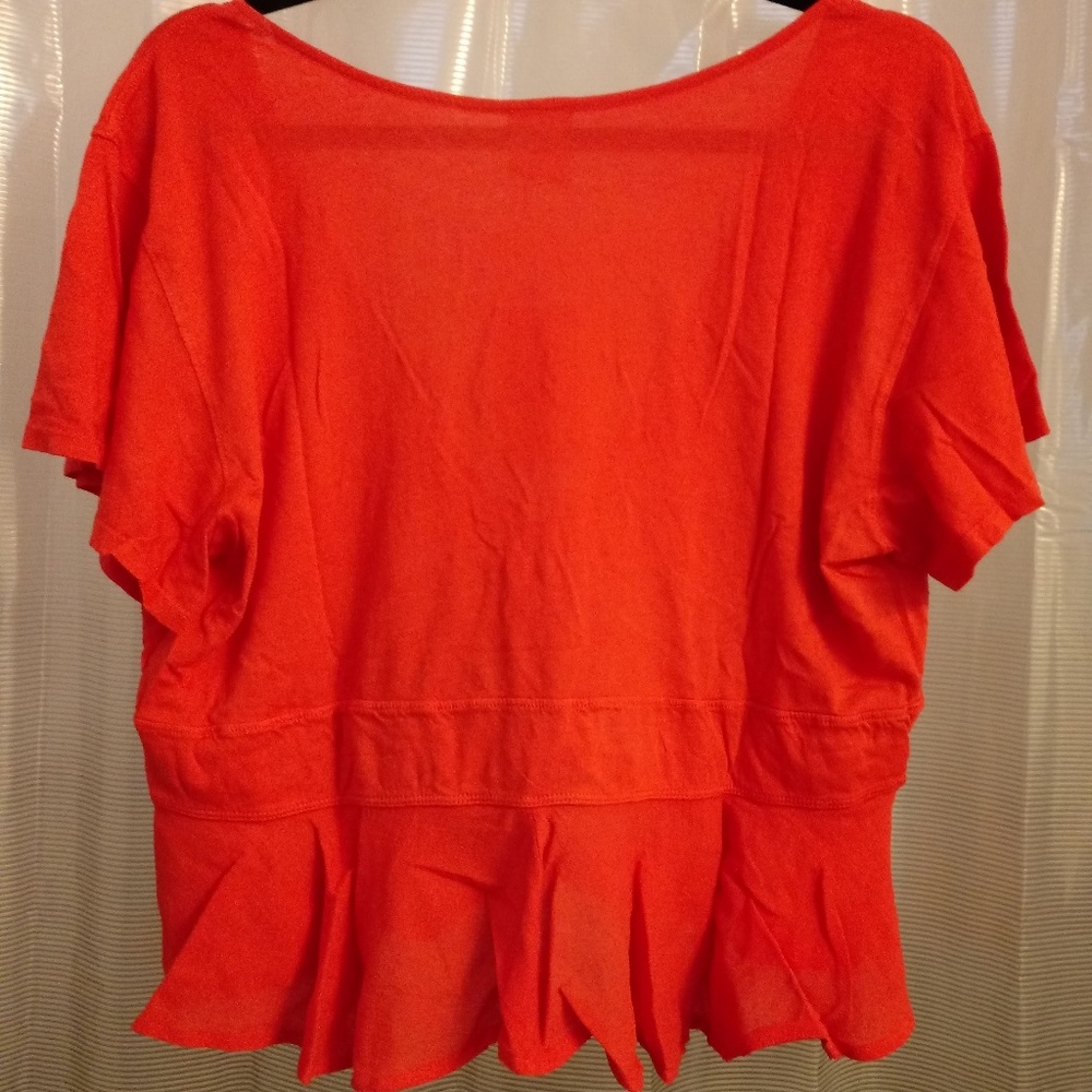 1 LEFT! NWT FREE PEOPLE KNOT ME CROPPED PEPLUM TOP - Picture 5 of 6